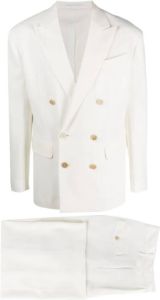 Dsquared2 Double Breasted Suits Beige Heren
