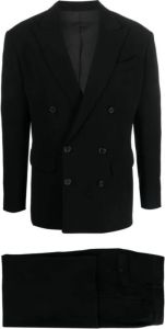 Dsquared2 Double Breasted Suits Zwart Heren