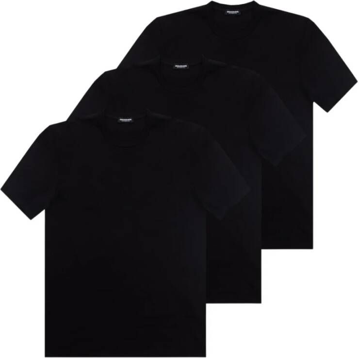 Dsquared2 Zwarte Stijlvolle T-shirt voor Heren Zwart Heren