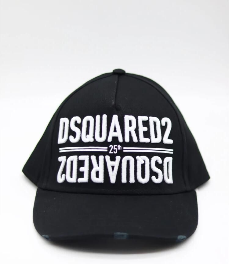 Dsquared2 25-jarig jubileum Vintage Zwarte Baseballpet Black Heren