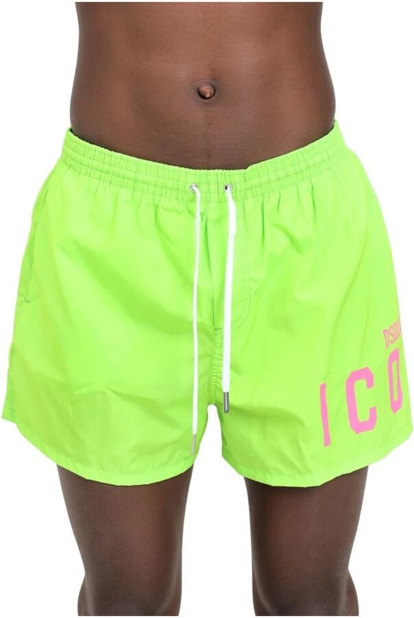 Dsquared2 Fluo Green Fuxia Zwemkleding Ss24 Green Heren