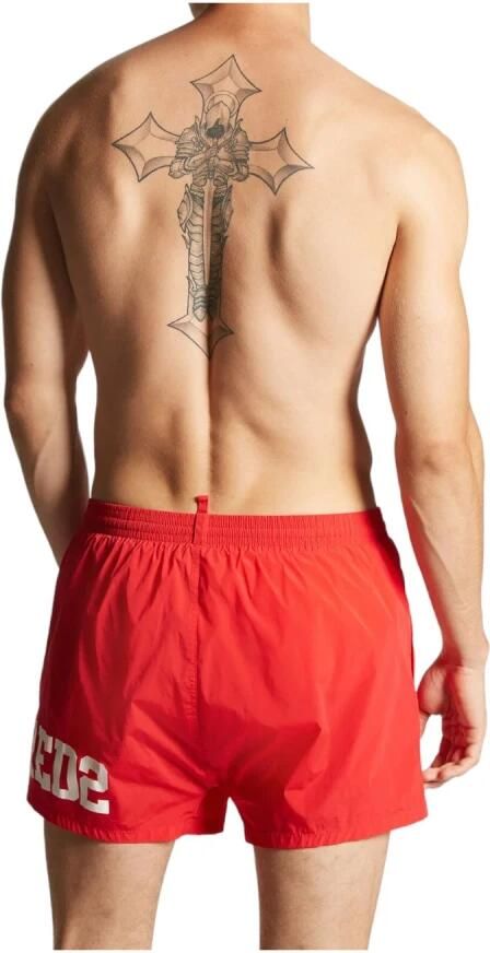Dsquared2 Rode zee grafische zwembroek Red Heren - Foto 3