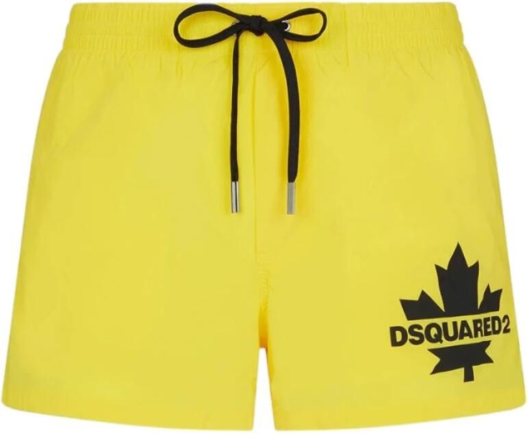 Dsquared2 Zwembroek met logo Yellow Heren - Foto 3