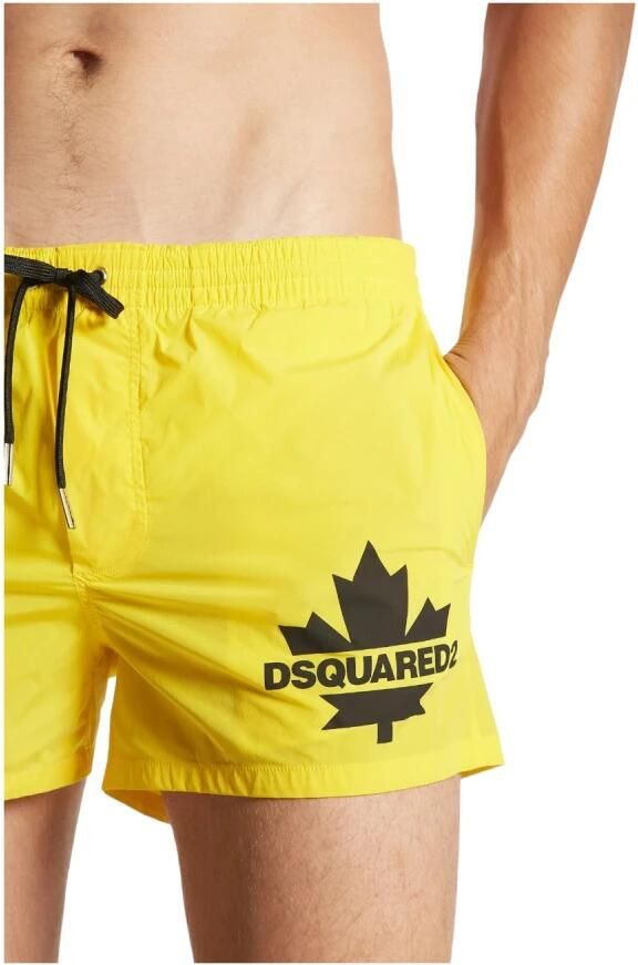 Dsquared2 Zwembroek met logo Yellow Heren