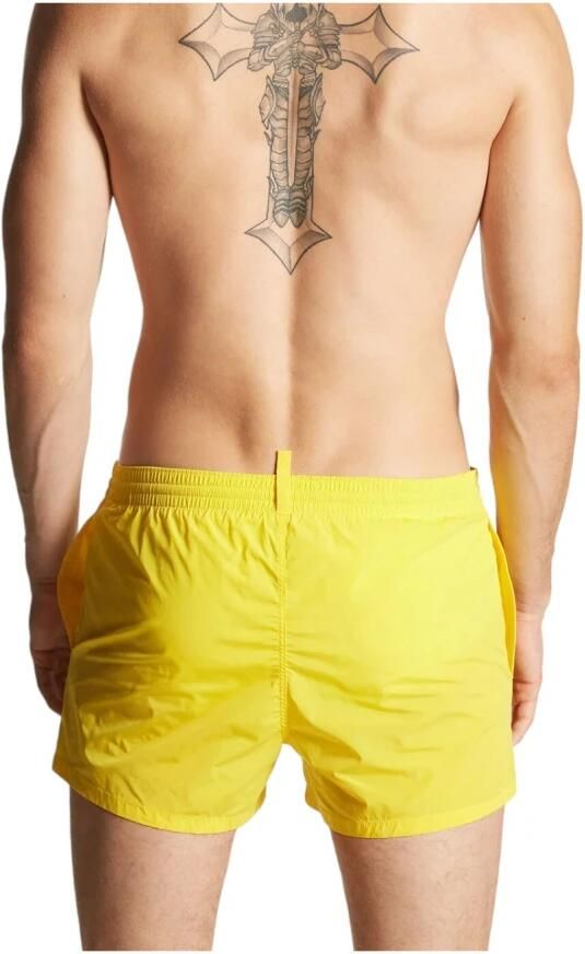 Dsquared2 Zwembroek met logo Yellow Heren - Foto 2