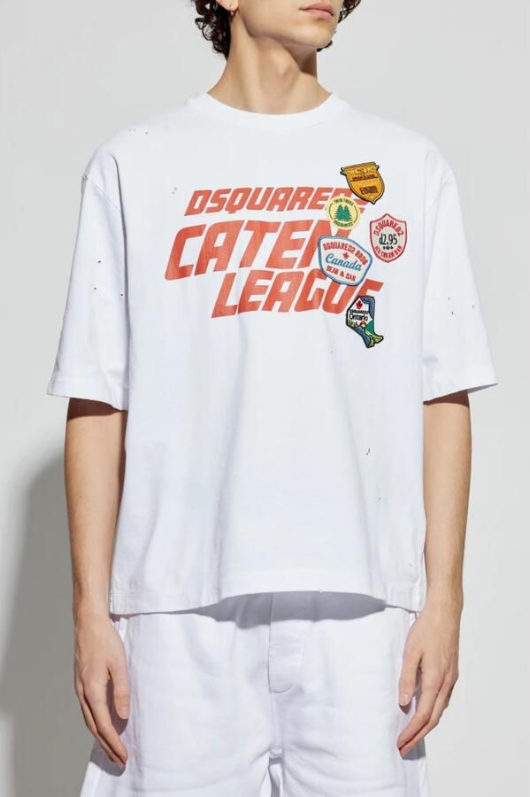 Dsquared2 Loose fit t-shirt van puur katoen - Foto 5