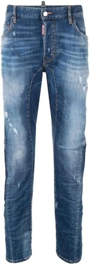 Dsquared2 Blauwe Slim Fit Ripped Jeans Blue Heren - Foto 5