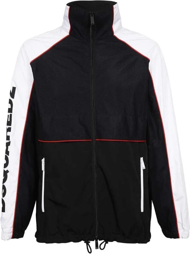 Dsquared2 Bomber Combo Jack met Trekkoord Taille Black Heren - Foto 4