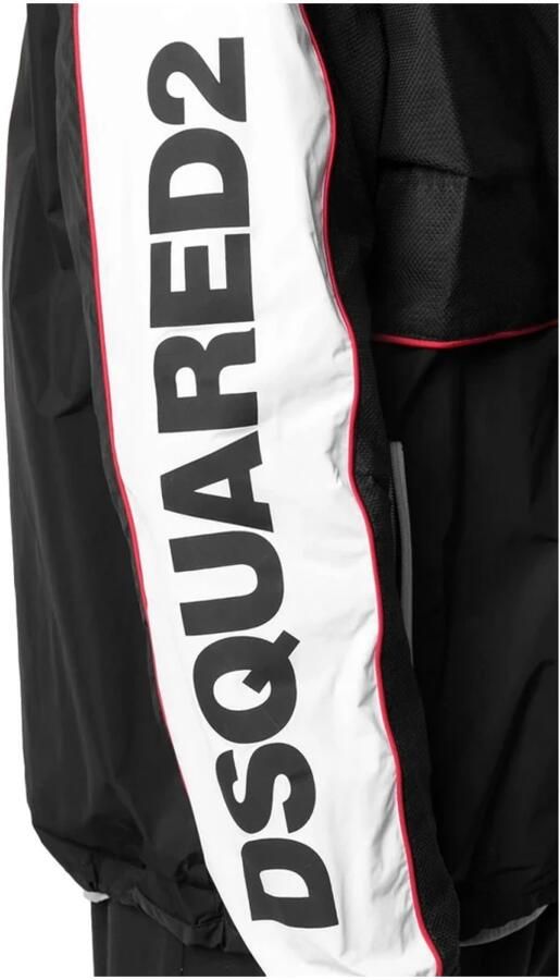 Dsquared2 Bomber Combo Jack met Trekkoord Taille Black Heren - Foto 3