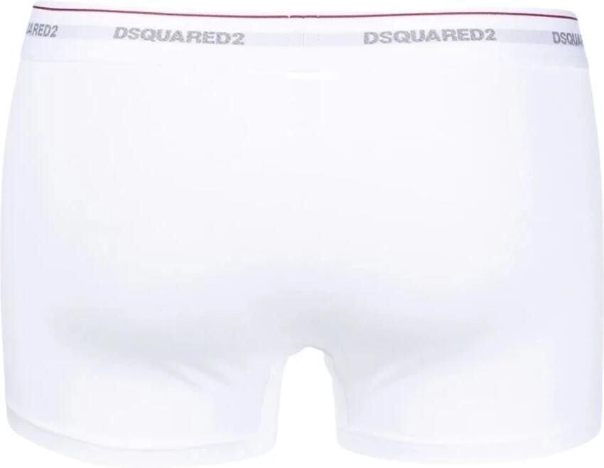 Dsquared2 Boxershorts met Logo-Tailleband Wit Set van Drie White Heren - Foto 2