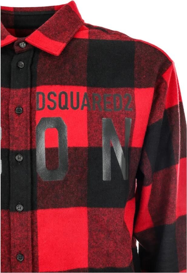 Dsquared2 Rode Geruite Flanellen Overhemd voor Heren Red Heren - Foto 2