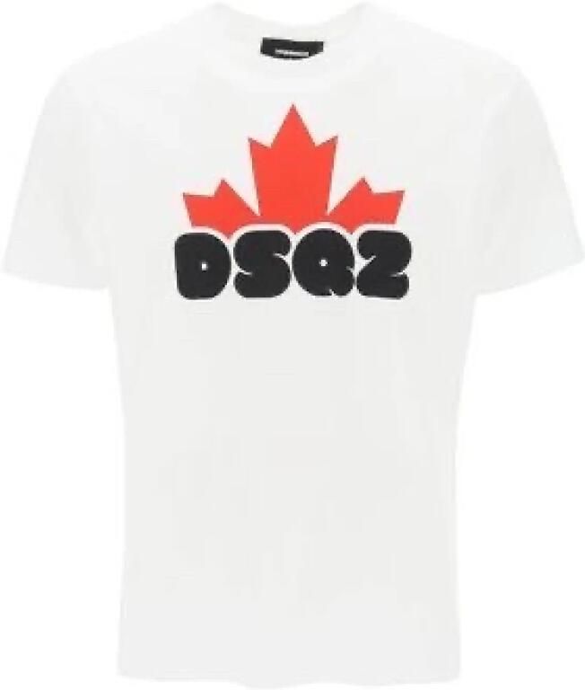 Dsquared2 Logo-Print Katoenen T-Shirt voor Heren White Heren - Foto 6