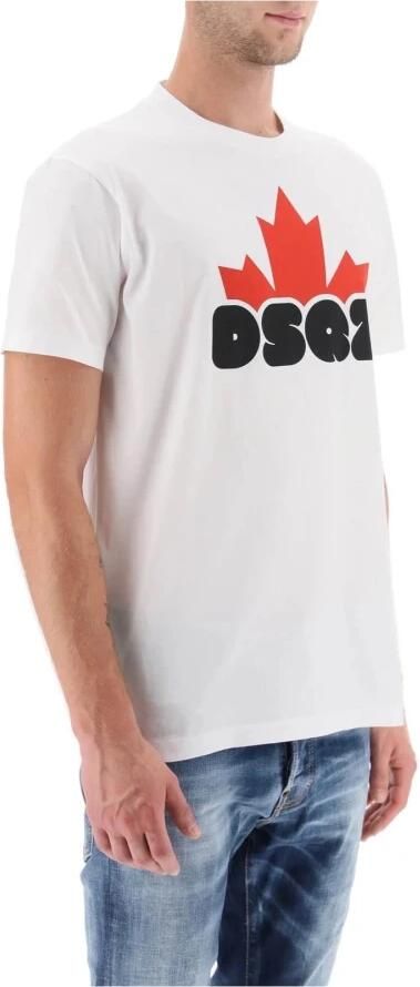 Dsquared2 Logo-Print Katoenen T-Shirt voor Heren White Heren - Foto 11