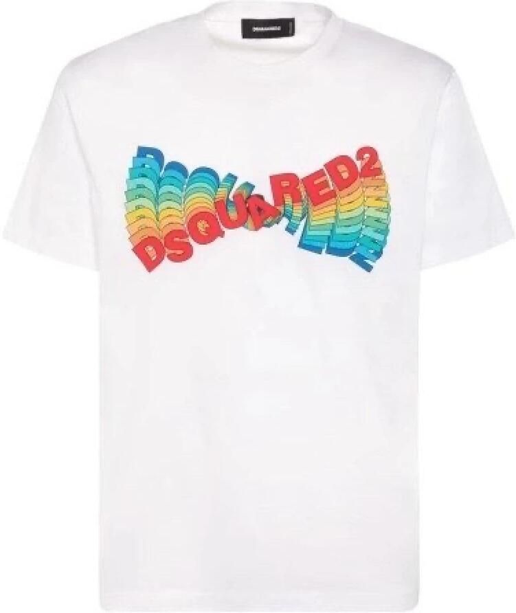 Dsquared2 Regular Fit T-shirt met korte mouwen White Heren