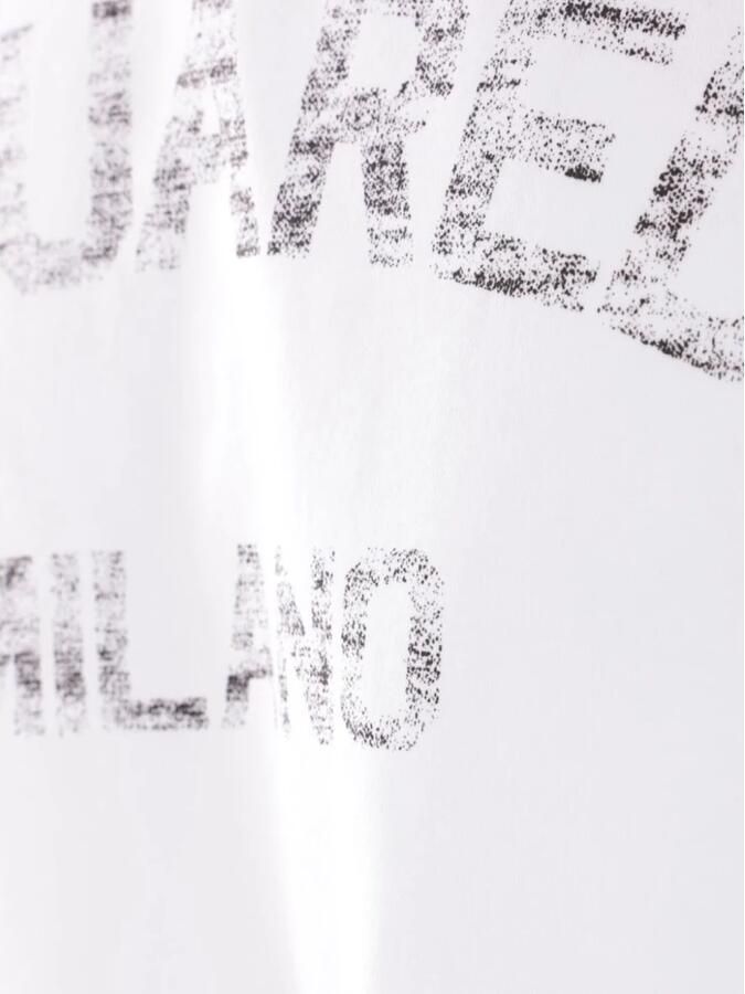 Dsquared2 Witte Katoenen Print Ronde Hals T-shirt White Heren - Foto 2