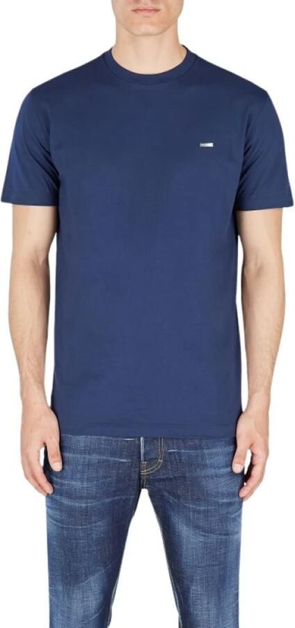 Dsquared2 Katoenen T-shirt met korte mouwen en logo Blue Heren - Foto 2