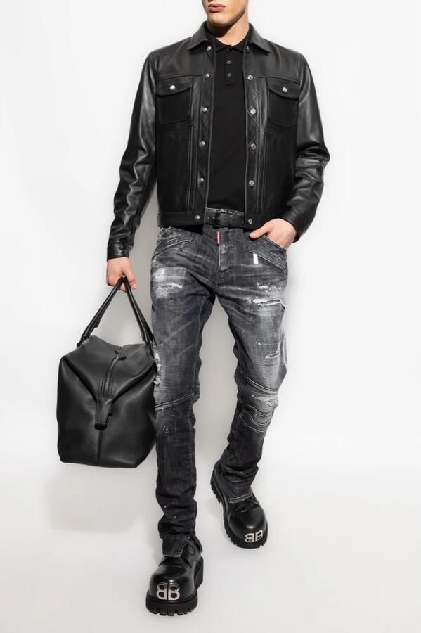 Dsquared2 Zwart Polo T-Shirt met knoopsluiting Black Heren - Foto 7