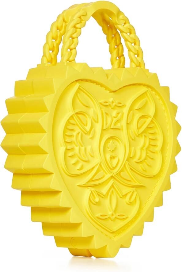 Dsquared2 Gele Rubberen Hartentas met Kettinghandvatten Yellow Dames - Foto 4