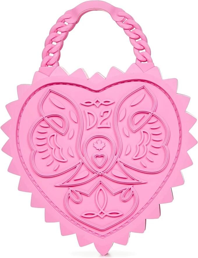 Dsquared2 Roze Hart Tas met Ketting Handvatten Roze Dames - Foto 4
