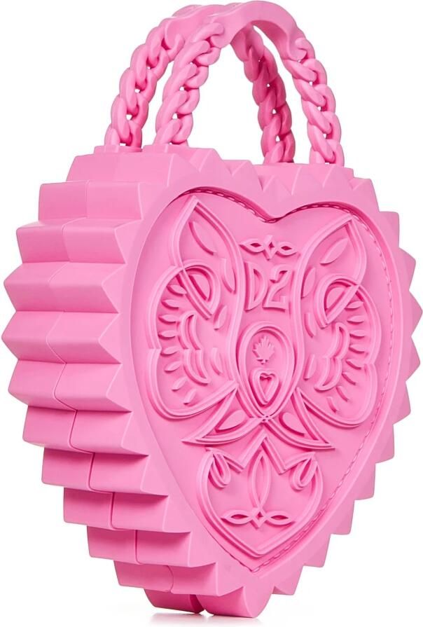 Dsquared2 Roze Hart Tas met Ketting Handvatten Roze Dames - Foto 3