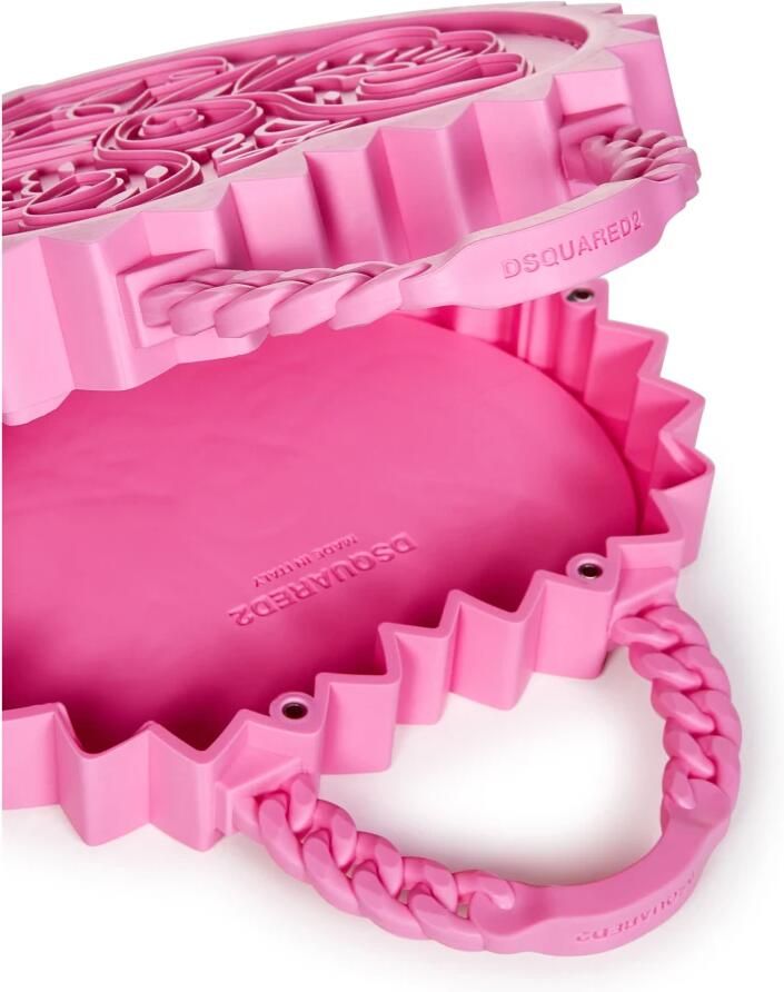 Dsquared2 Roze Hart Tas met Ketting Handvatten Roze Dames - Foto 2