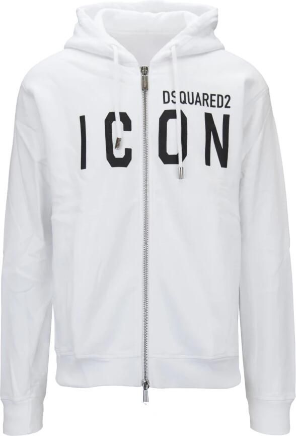 Dsquared2 Heren Zip Hoodie met Brand Print White Heren - Foto 4