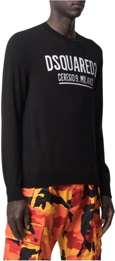 Dsquared2 Zwarte katoenen sweatshirt met Milano-print Black Heren - Foto 12