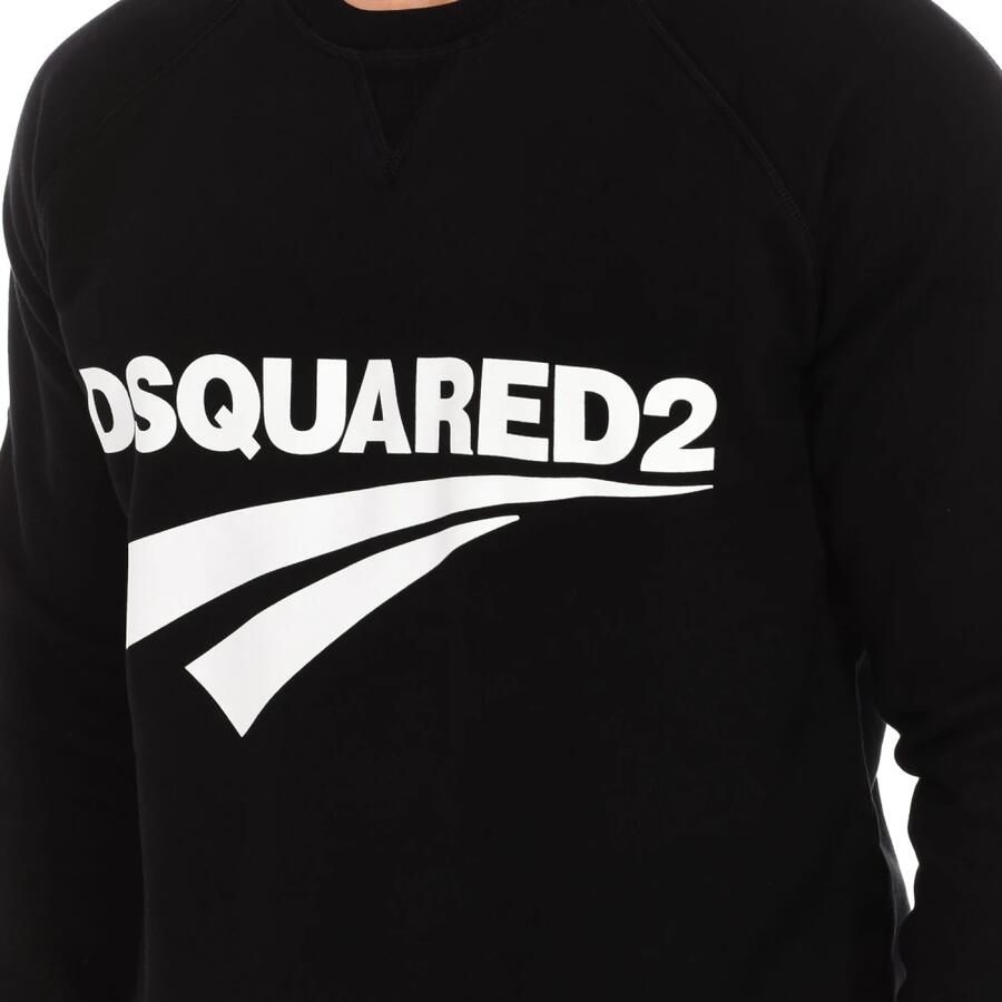 Dsquared2 Logo Sweatshirt met Voorlogo Black Heren