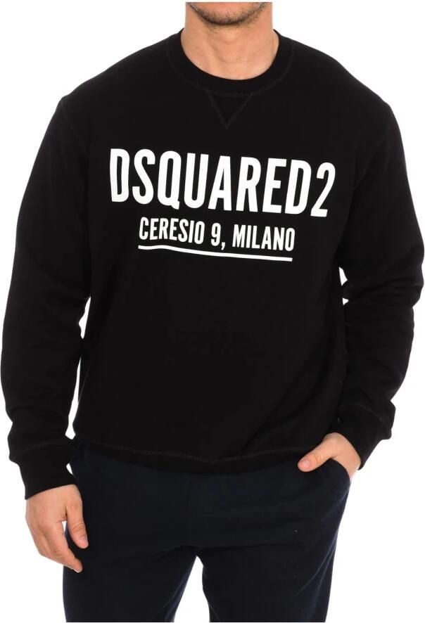 Dsquared2 Zwarte katoenen sweatshirt met Milano-print Black Heren - Foto 10
