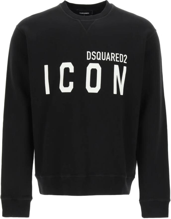 Dsquared2 Icon Crew-neck Sweatshirt met Logo Print Black Heren - Foto 2