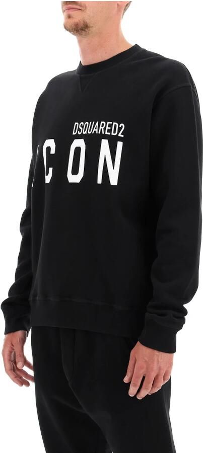 Dsquared2 Icon Crew-neck Sweatshirt met Logo Print Black Heren - Foto 6