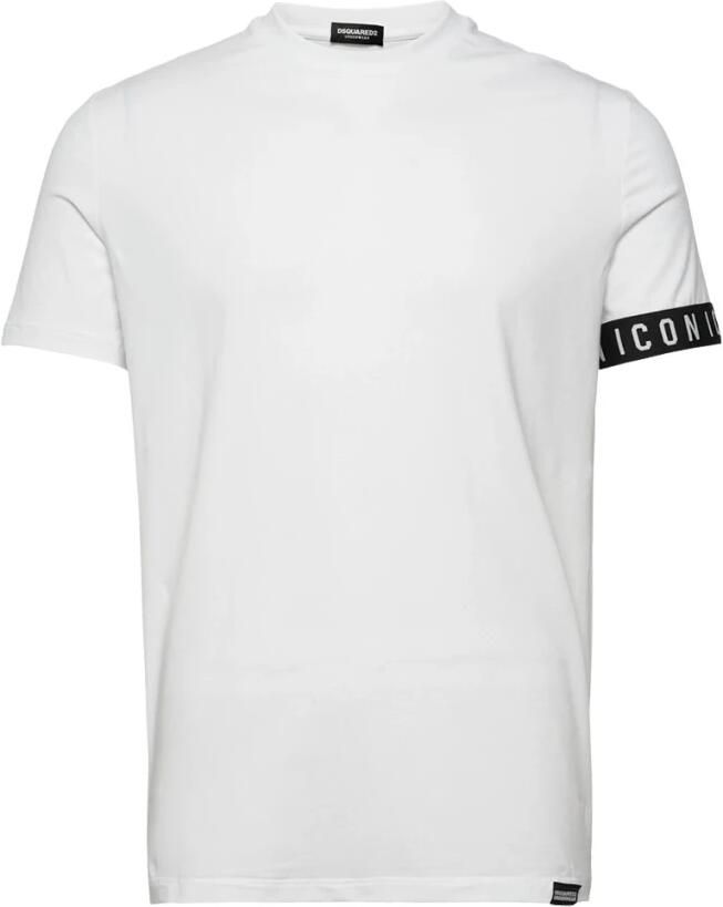 Dsquared2 Witte T-shirts en Polos met ronde hals White Heren
