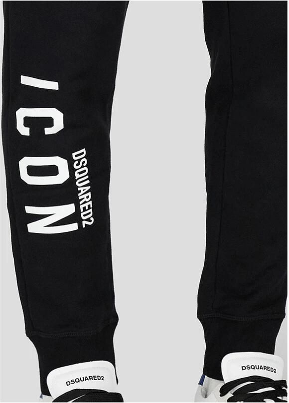 Dsquared2 Sportkleding Fleece-gevoerde Broek Black Heren - Foto 8