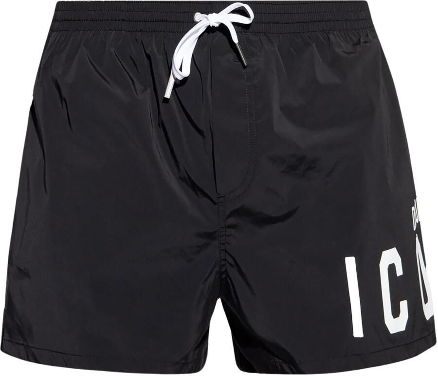 Dsquared2 Zwarte Zwemkleding Zee Kleding Ss24 Black Heren