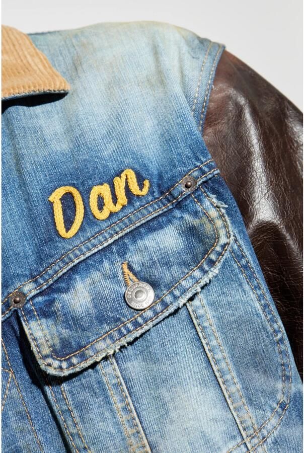 Dsquared2 Jas gemaakt van gecombineerde materialen Blue Heren - Foto 3