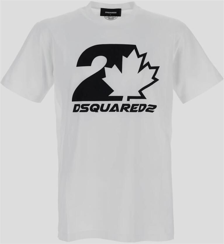 Dsquared2 Logo-Print Katoenen T-Shirt voor Heren White Heren - Foto 2