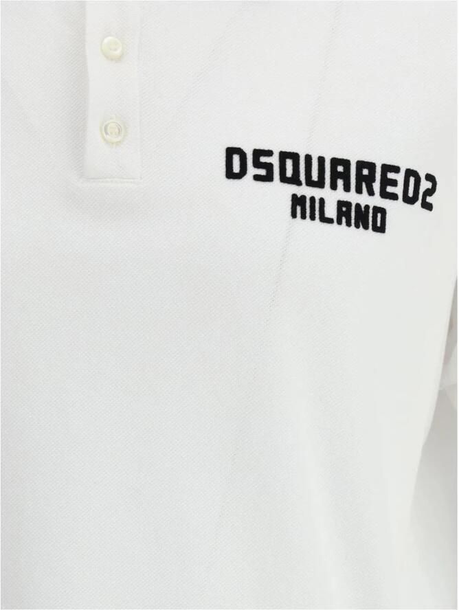 Dsquared2 Zwart Polo T-Shirt met knoopsluiting Black Heren - Foto 3