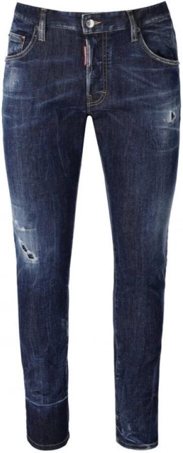 Dsquared2 Skater Blauwe Jeans Slim Fit Gescheurde & Gewassen Details Blauw Heren - Foto 2