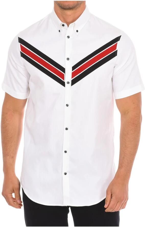 Dsquared2 Klassieke pasvorm korte mouwen overhemd White Heren - Foto 3