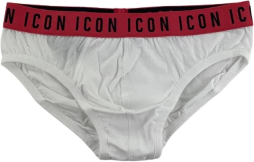 Dsquared2 Logato Icon Heren Slip White Heren