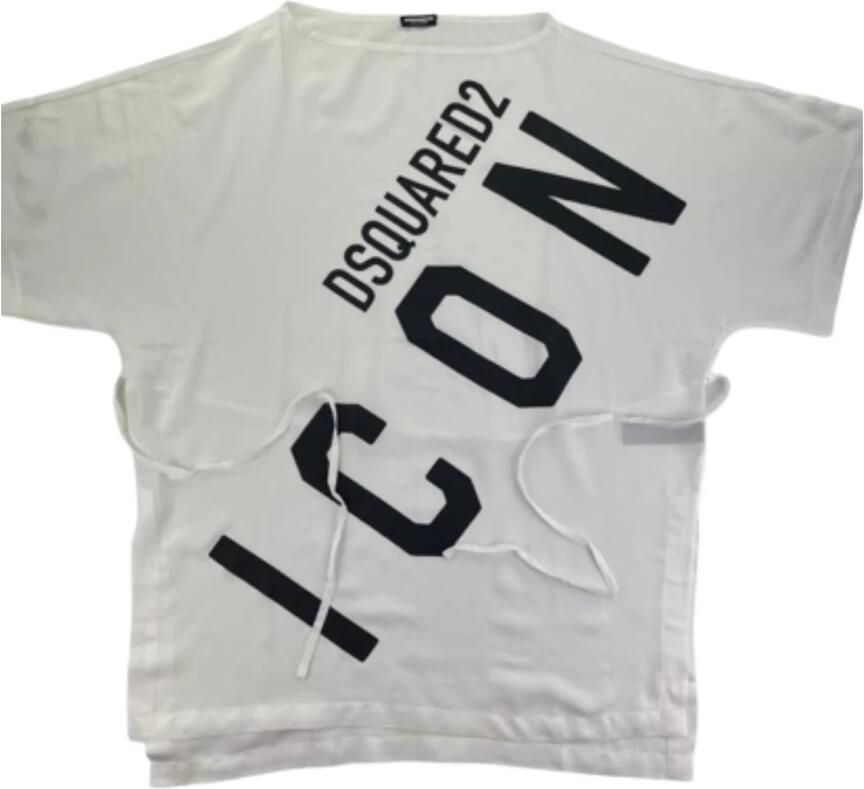 Dsquared2 Logo Icon Jurk voor Vrouwen White Dames