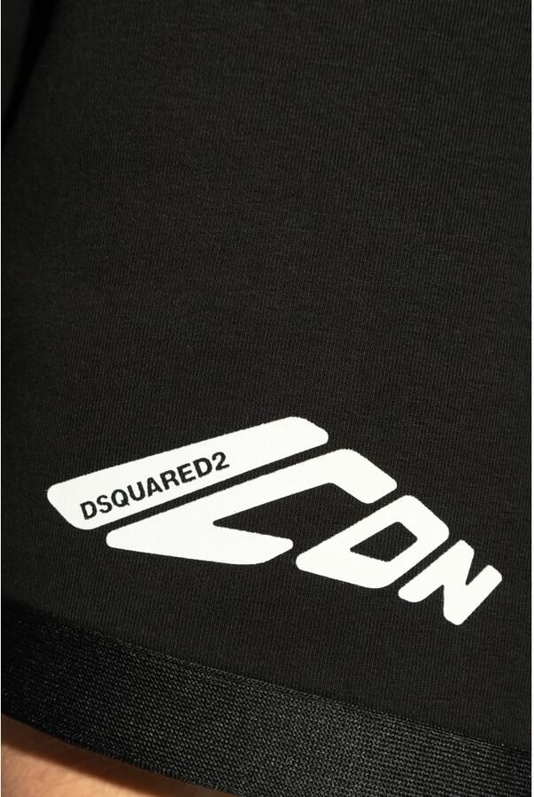 Dsquared2 Sweatshorts met elastische band - Foto 3