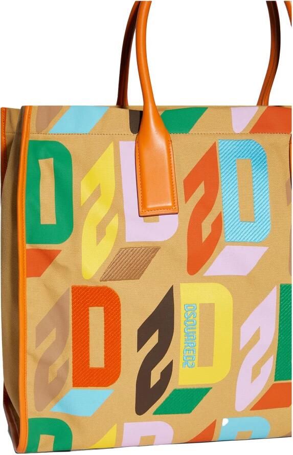 Dsquared2 Shoppers Shopper Canvas Monogram Embroidery in meerkleurig - Foto 4