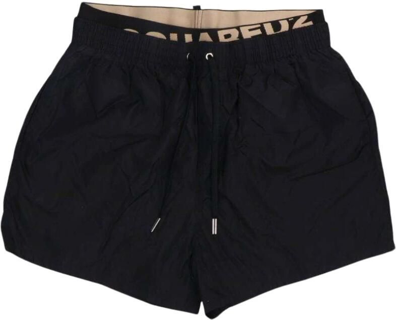 Dsquared2 Zwembroek met logo Black Heren