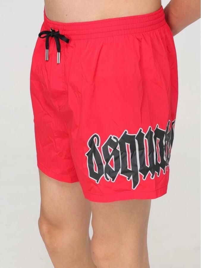 Dsquared2 Rode Sea Clothing Boxer Midi Red Heren