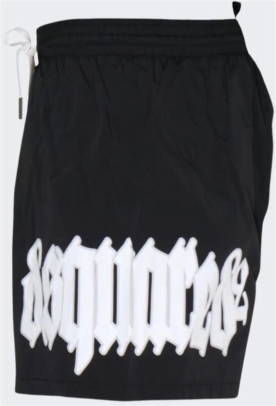 Dsquared2 Zwart Zeekleding Boxer Midi Black Heren - Foto 4