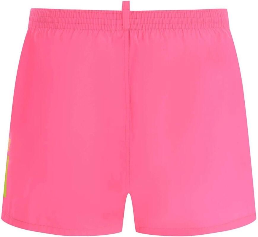 Dsquared2 Midi Zwemshorts voor Mannen Pink Heren