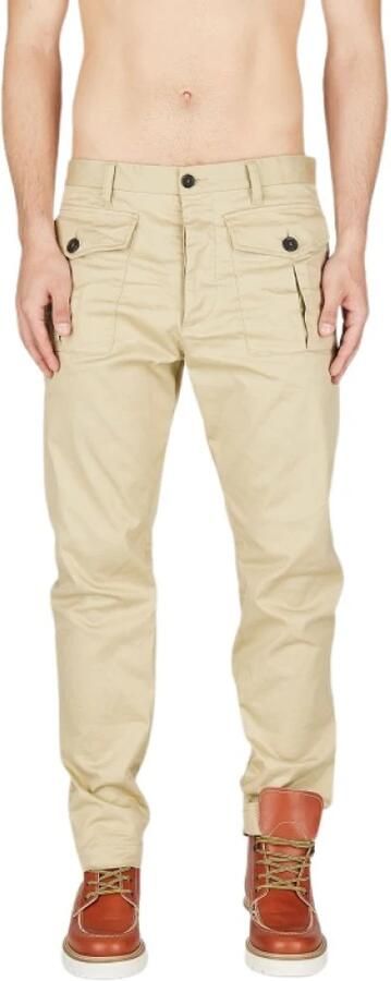Dsquared2 Stoffen broek met knoop- en ritssluiting - Foto 2