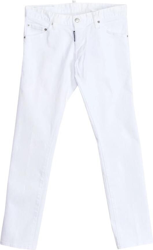 Dsquared2 Recht Gesneden Lange Broek White Heren - Foto 3