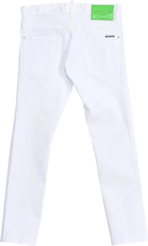 Dsquared2 Recht Gesneden Lange Broek White Heren - Foto 2